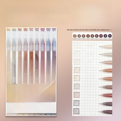 Morandi Color Gel Pens for Journaling Notes and Study Set