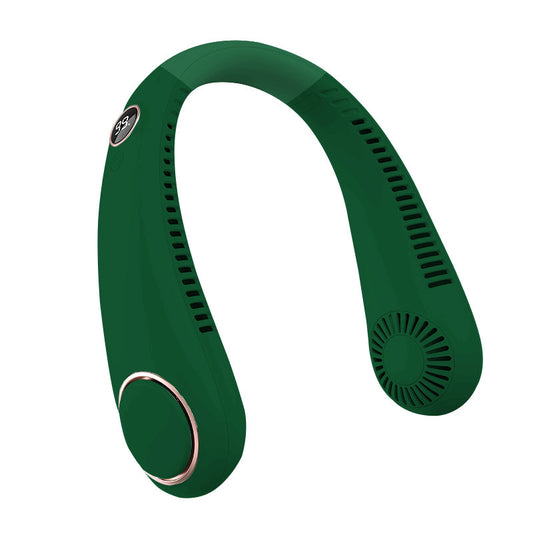 Portable USB Neck Hanging Fan with Rechargeable Cooling Power