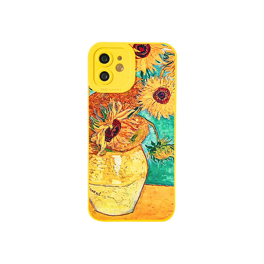 Sunflower iPhone 14 Silicone Phone Case Stylish & Protective