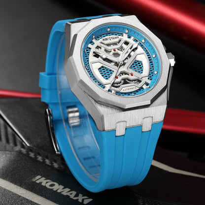 Buy Trendy Hollow Mechanical Watch with Water Resistance