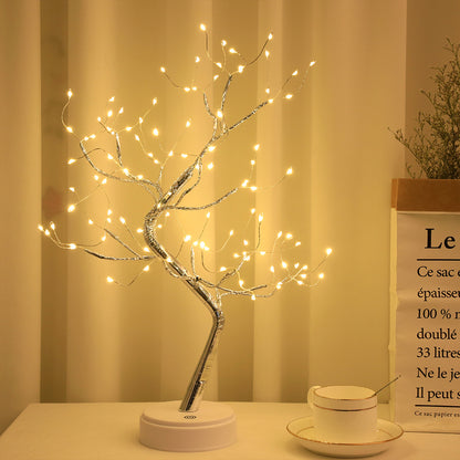 Buy Starry Sky LED Copper Wire Rice Tree Lamp with Color Light