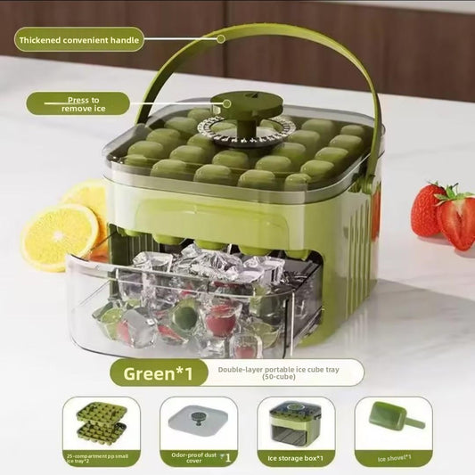 Homemade Ice Cube Maker with Pressing Function Home Kitchen