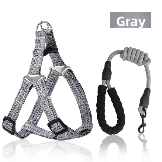 Adjustable Dog Harness Leash with Anti-Pull Comfort Fit Now