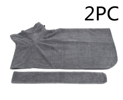 Buy Waist-Wrapped Microfiber Pet Bathrobe Super Absorbent Towel