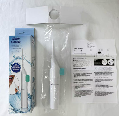 Portable Manual Dental Water Flosser for Daily Oral Care