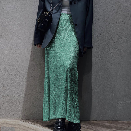 Buy High-Density Sequin Midi Skirt for Women – Social Media Hit
