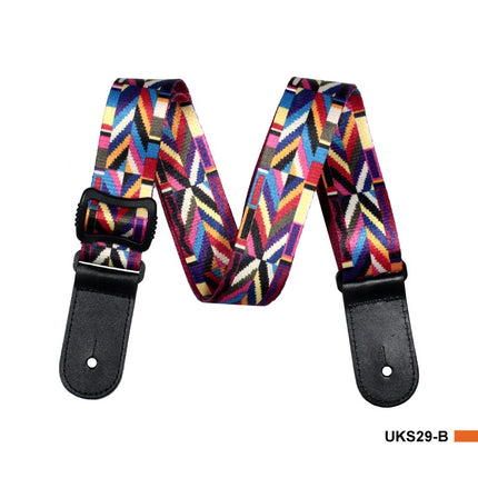 Thermal Transfer Printing Ukulele Color Small Guitar Strap