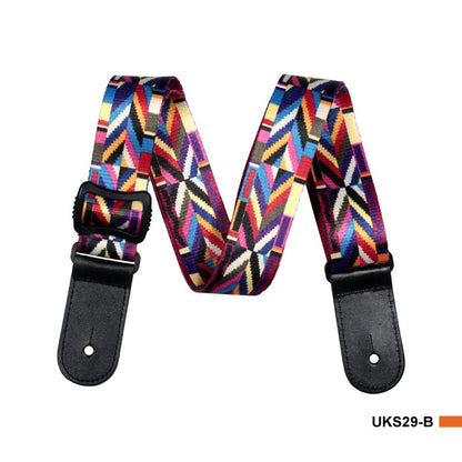 Thermal Transfer Printing Ukulele Color Small Guitar Strap