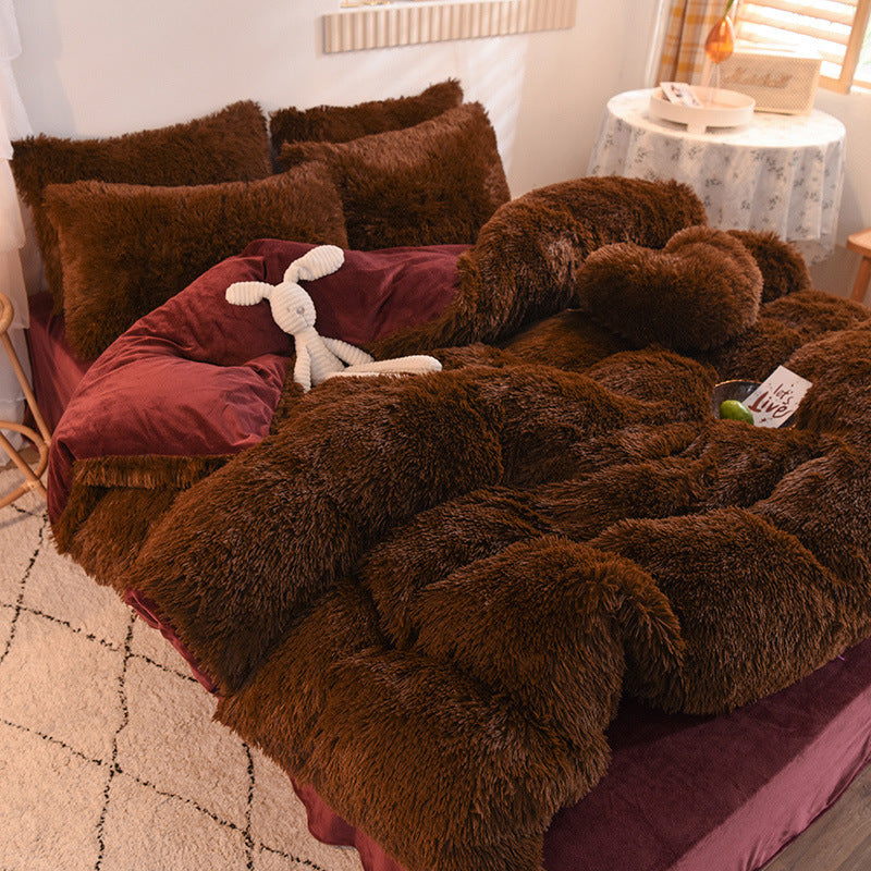 Buy Luxury Fleece Duvet Cover – Thick, Warm & Fluffy Bedding Set