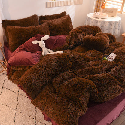 Buy Luxury Fleece Duvet Cover – Thick, Warm & Fluffy Bedding Set