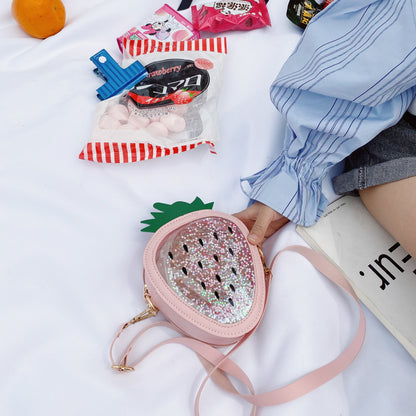 Buy Summer Children's Pineapple Strawberry One Shoulder Jelly Bag