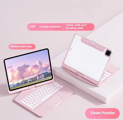 360 Swivel Keyboard Clear Case for iPad with Smart Trackpad