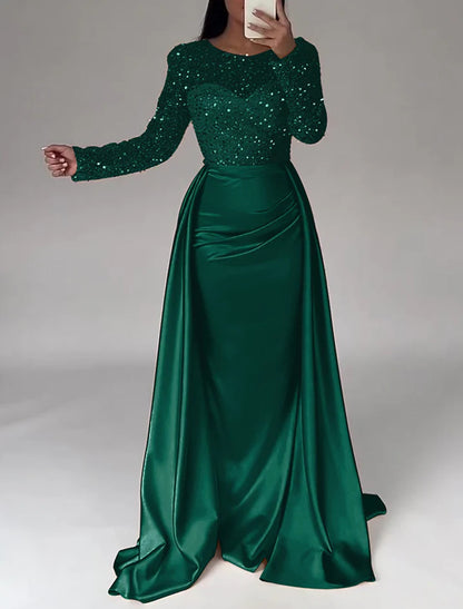 The Dazzling Sequin Queen Sequin Evening Gown Party Wear