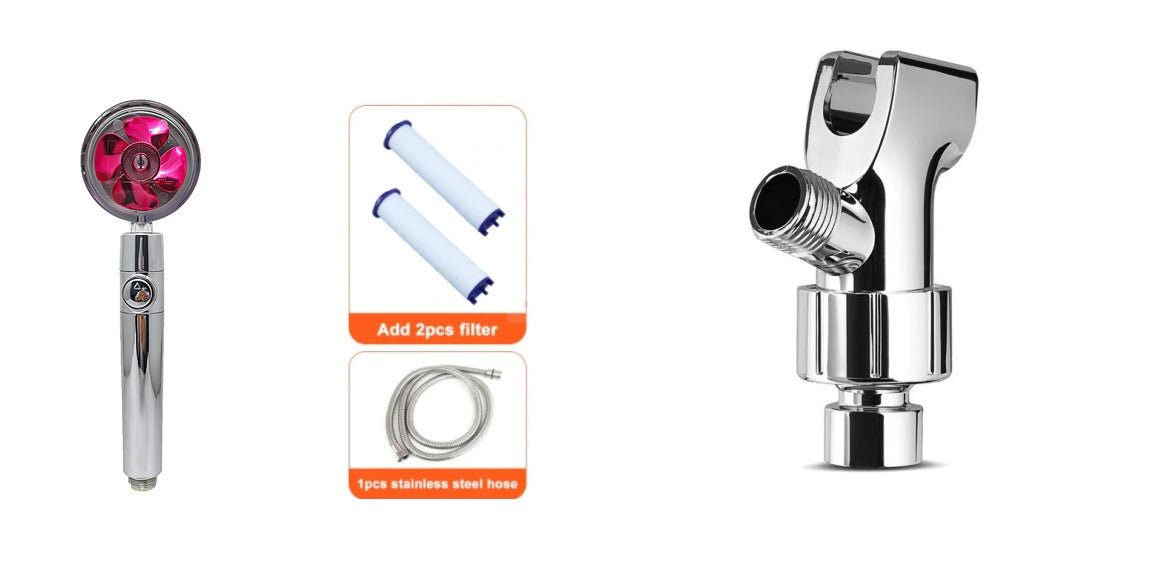 Buy Shower Head Water Saving – 360° Rotating ABS Rain Nozzle