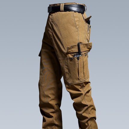 Durable Multi-Pocket Loose-Fit Tactical Utility Work Pants