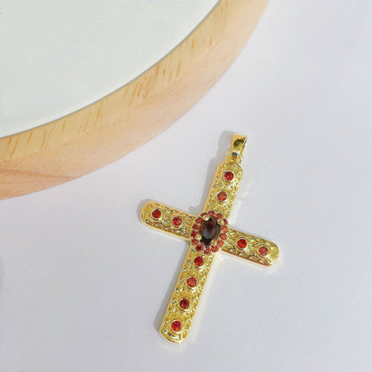 Buy Punk Retro Hip Hop Personalized Cross Pendant Necklace