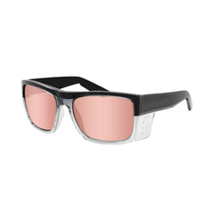 Clear Black Frame Pink Coating