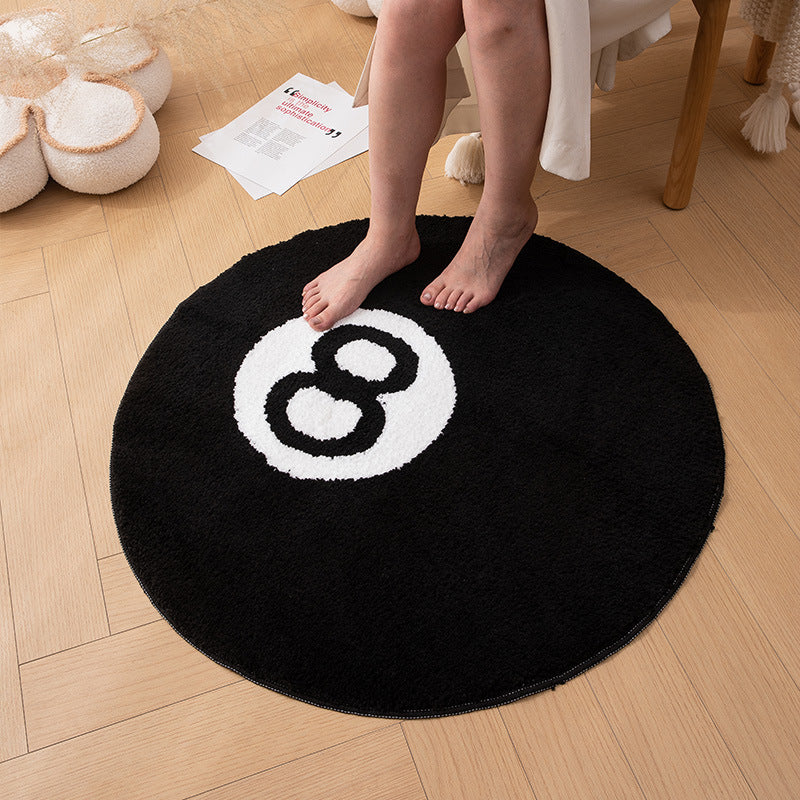 Absorbent Polyester Bath Mat with Geometric Design
