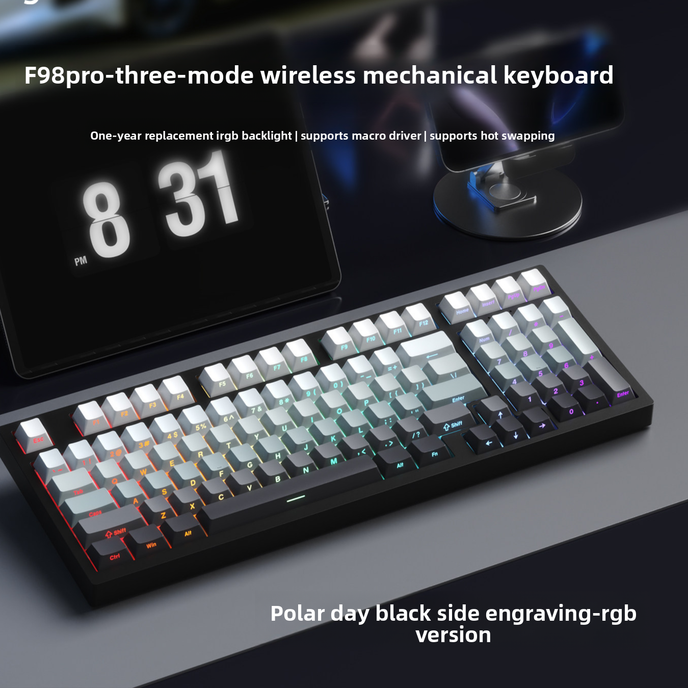 F98Pro Wireless Mechanical Keyboard