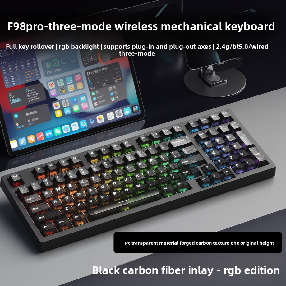 F98Pro Wireless Mechanical Keyboard