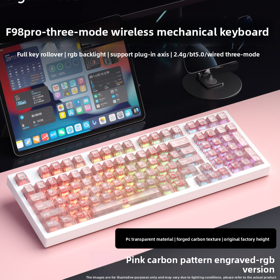 F98Pro Wireless Mechanical Keyboard