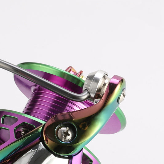 Colorful Spinning Fishing Reel – Honeycomb Hole Thread Cup