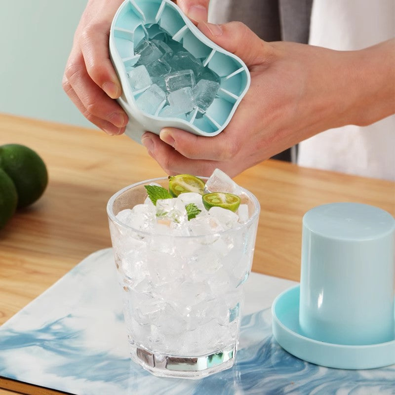Cylinder Silicone Ice Cube Tray Mould