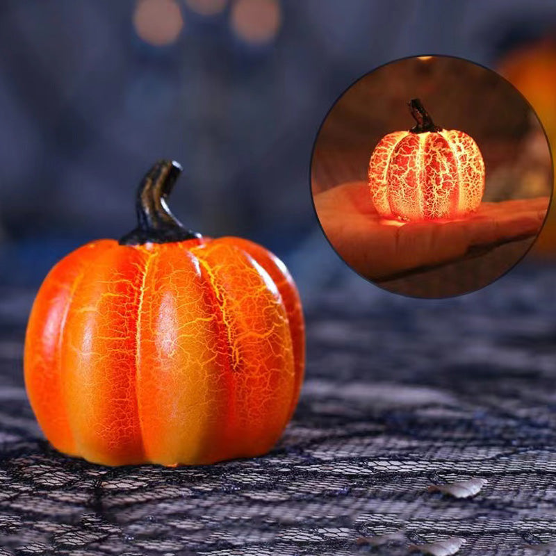Buy Halloween LED Pumpkin Lantern Resin Candle Light Decor