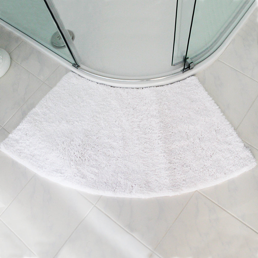 Non-Slip Fan-Shaped Bath Mat for Shower Room Door