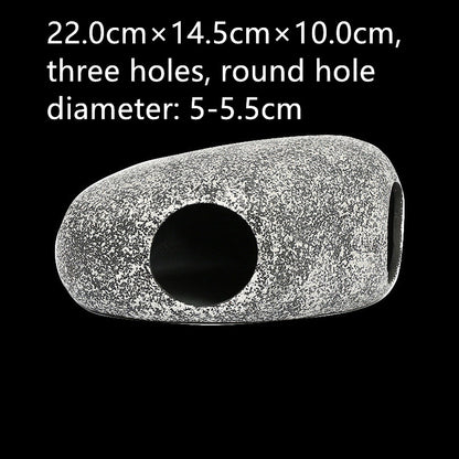 Aquarium Decorative Stone – Ceramic Fish Tank Rock Decor