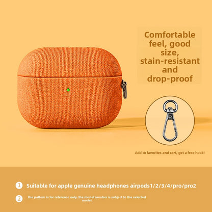 Fabric AirPods Protective Case with Optional Accessories