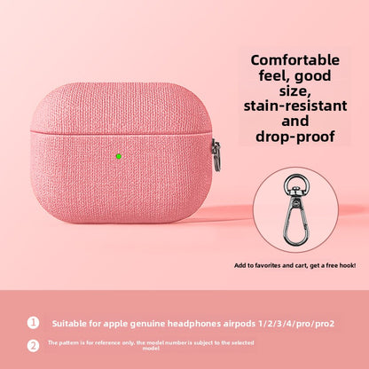 Fabric AirPods Protective Case with Optional Accessories