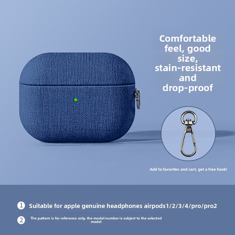 Fabric AirPods Protective Case with Optional Accessories