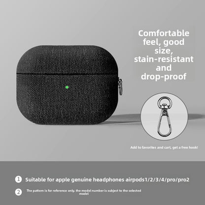 Fabric AirPods Protective Case with Optional Accessories