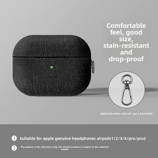 Fabric AirPods Protective Case with Optional Accessories