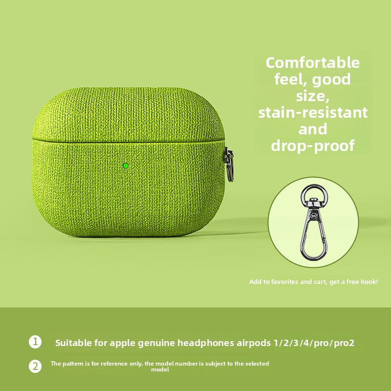 Fabric AirPods Protective Case with Optional Accessories