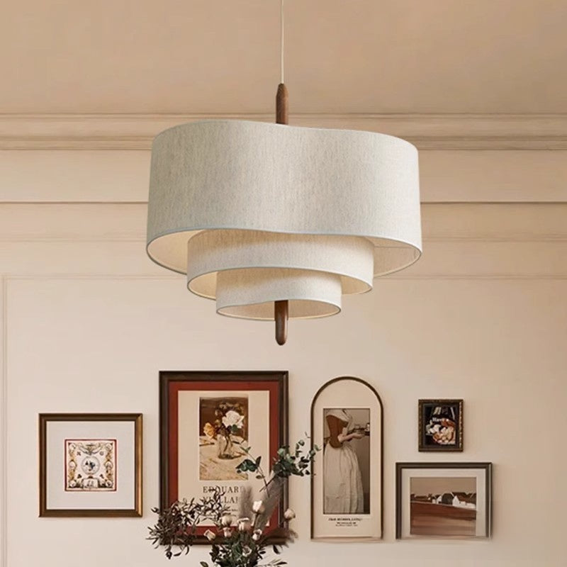 fabric chandelier