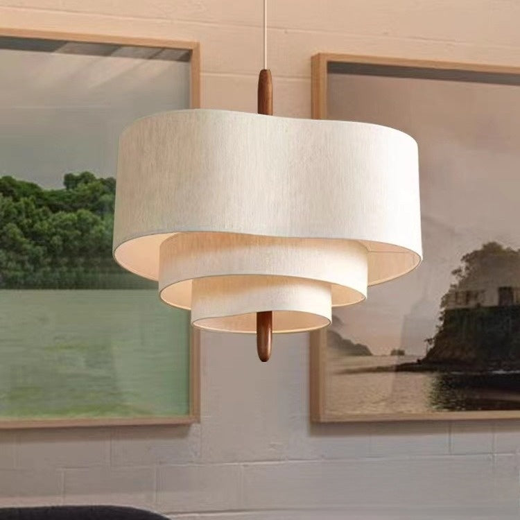 fabric chandelier
