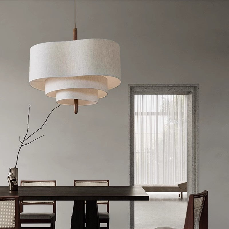 fabric chandelier