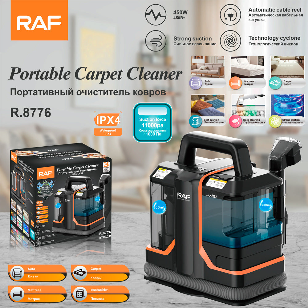 Fabric Cleaning Machine Spray Suction Integrated