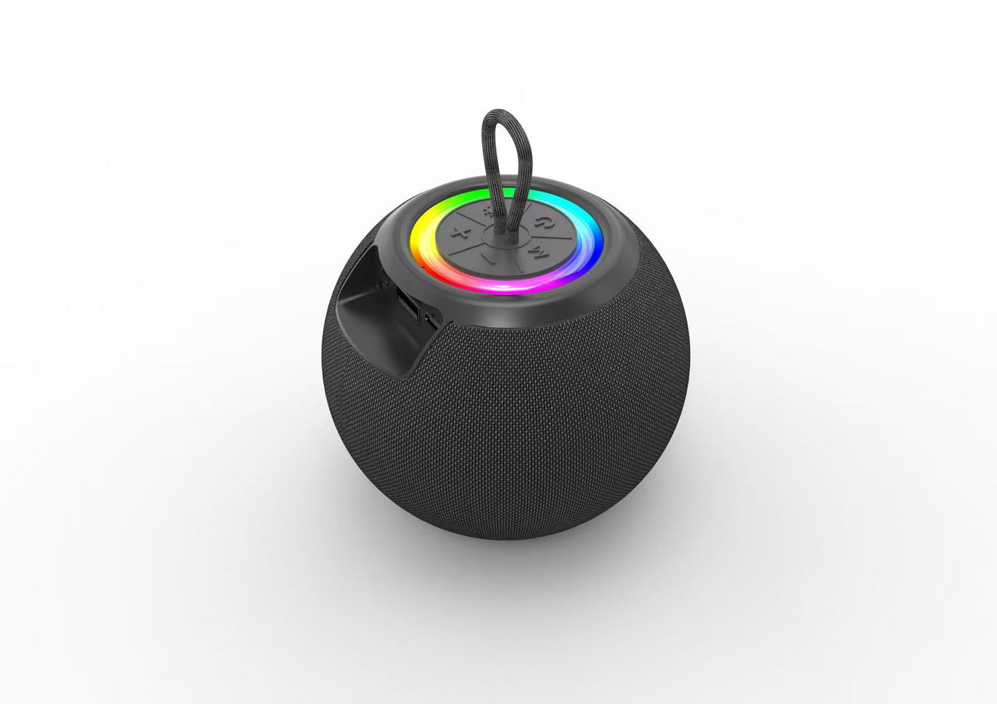 Fabric Round RGB Light Portable Bluetooth Speaker