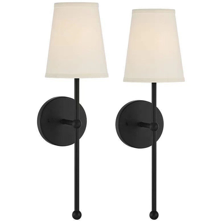 Fabric Shade Wall Lamp with Remote Control