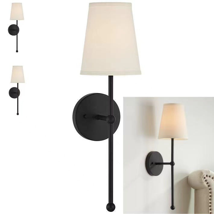 Fabric Shade Wall Lamp with Remote Control