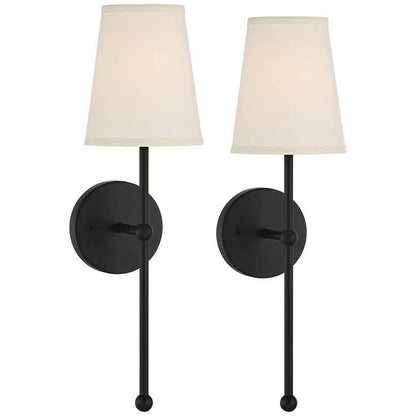 Fabric Shade Wall Lamp with Remote Control