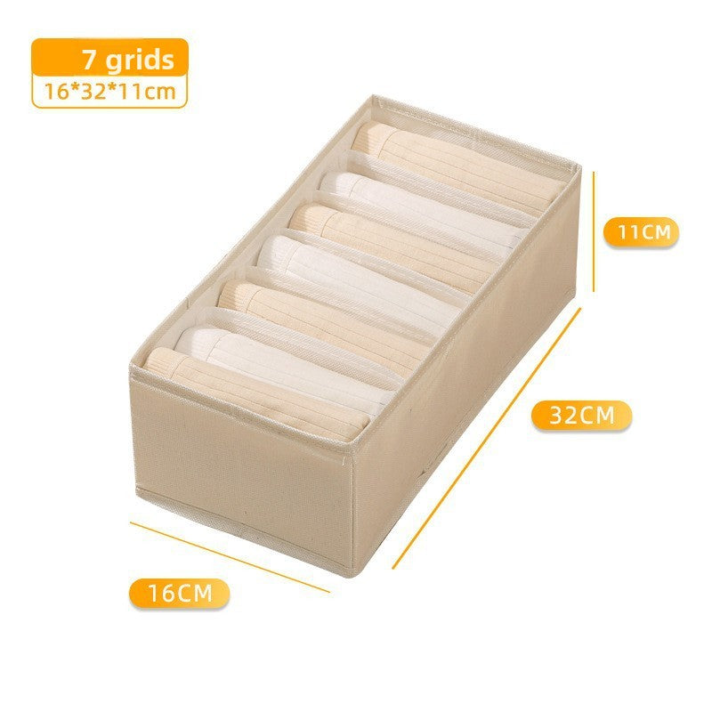 Fabric Storage Box with Dividers for Closet Organization