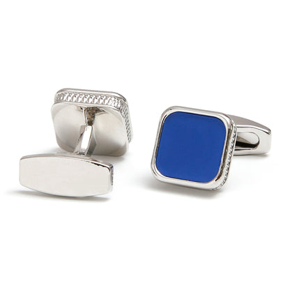 Men’s Fashion Square Drop Oil Cufflinks Available in 4 Colors