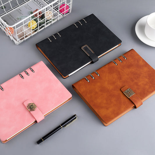 A5 Loose Leaf Notebook Removable Notepad for Office Meetings