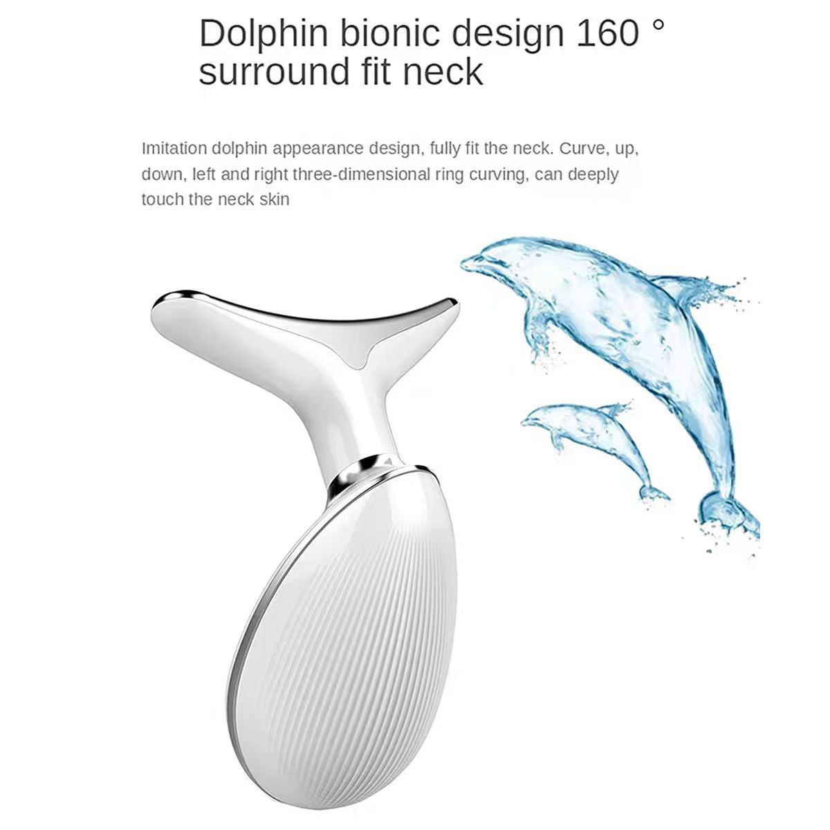 Face and Neck Massager with Sonic Vibration and Heat Therapy