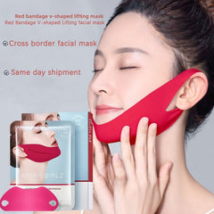Red bandage lifting mask 5 pieces in a box