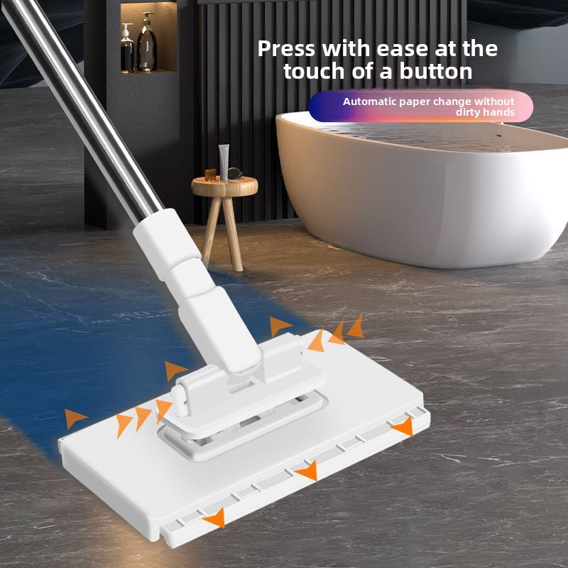 Face-washing towel and flat mop